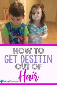 get desitin out of hair