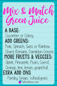 create your own green juice recipe