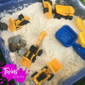 construction sensory box