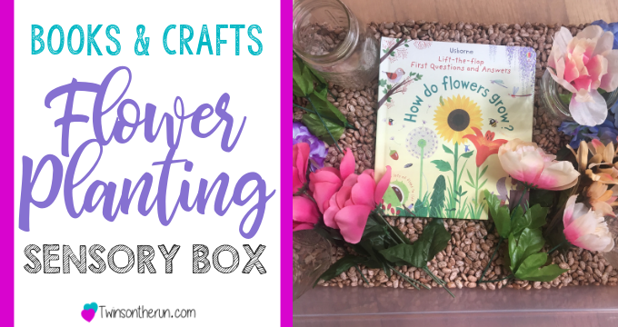 flower planting sensory box