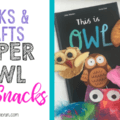 paper owl craft, book & snack pairing
