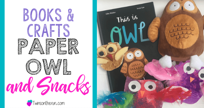 paper owl craft, book & snack pairing