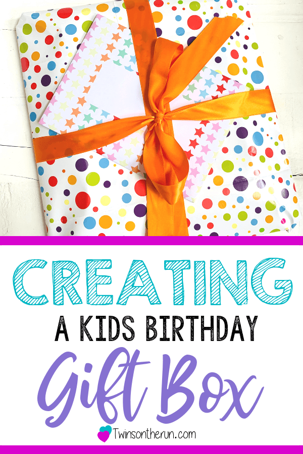 creating an easy kids birthday gift box!