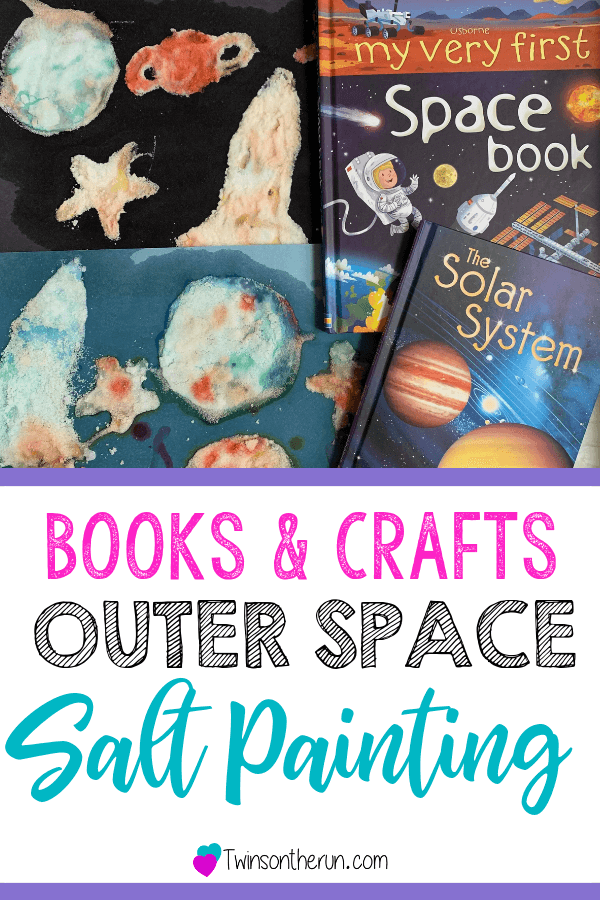 outer space salt painting for preschoolers